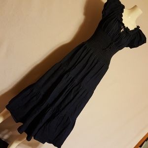 Peasant Denim Dress
